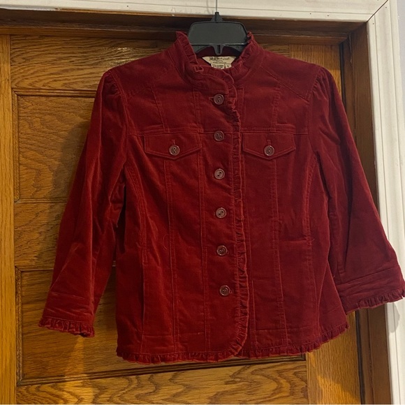 Julie Mitchell‎ Petite Corduroy Jacket Size 6 - Picture 3 of 8